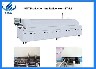 450 mm Mesh Bælte 8 Zoner Reflow Ovn i SMT Line